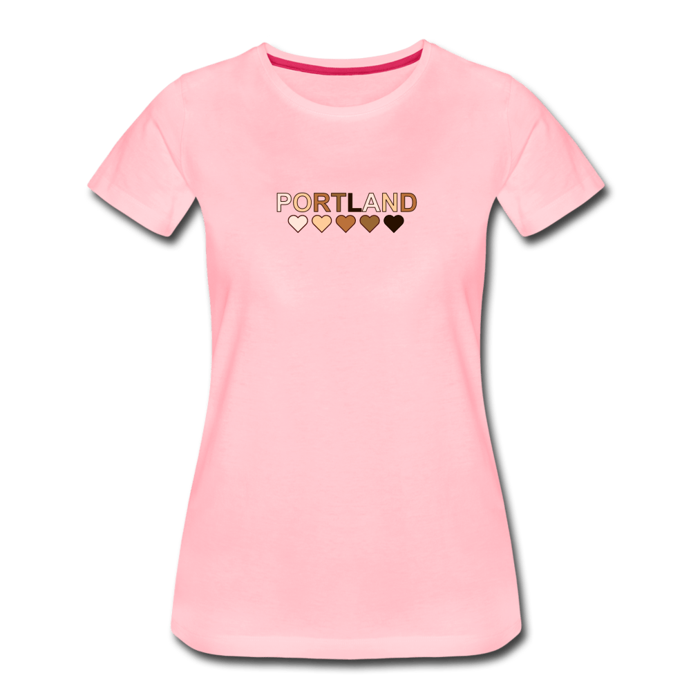 Portland Hearts Women’s Premium T-Shirt - pink