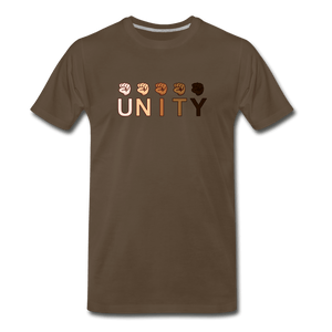 Unity Fist Men's Premium T-Shirt - noble brown