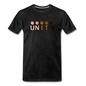 Unity Fist Men's Premium T-Shirt - charcoal gray