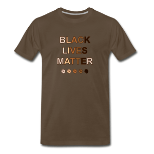 U BLM Men's Premium T-Shirt - noble brown