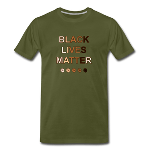 U BLM Men's Premium T-Shirt - olive green