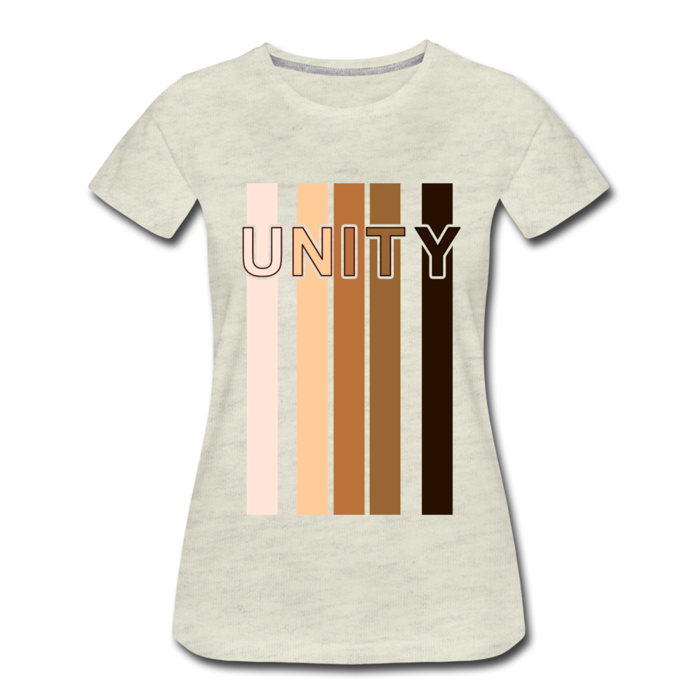 Unity Stripes Women’s Premium T-Shirt - white