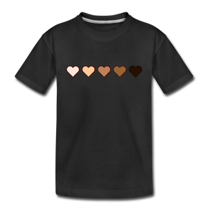 U Hearts Toddler Premium T-Shirt - black