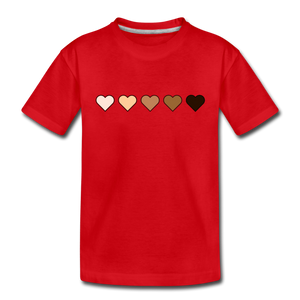 U Hearts Toddler Premium T-Shirt - red
