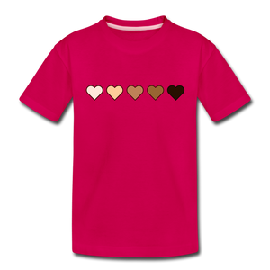 U Hearts Toddler Premium T-Shirt - dark pink