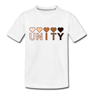 Unity Hearts Toddler Premium T-Shirt - white