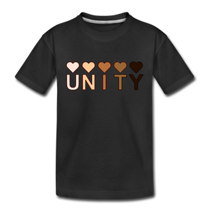 Unity Hearts Toddler Premium T-Shirt - black