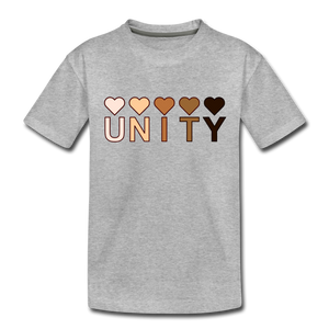 Unity Hearts Toddler Premium T-Shirt - heather gray