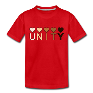Unity Hearts Toddler Premium T-Shirt - red