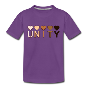 Unity Hearts Toddler Premium T-Shirt - purple