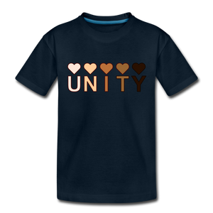 Unity Hearts Toddler Premium T-Shirt - deep navy