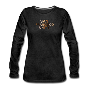 SF Unity Women's Premium Long Sleeve T-Shirt - charcoal gray