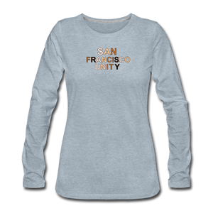 SF Unity Women's Premium Long Sleeve T-Shirt - heather ice blue