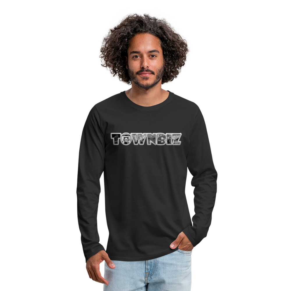 Townbiz Men's Premium Long Sleeve T-Shirt - black